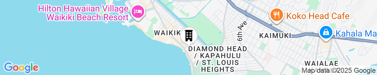 Map for Waikiki Resort Hotel