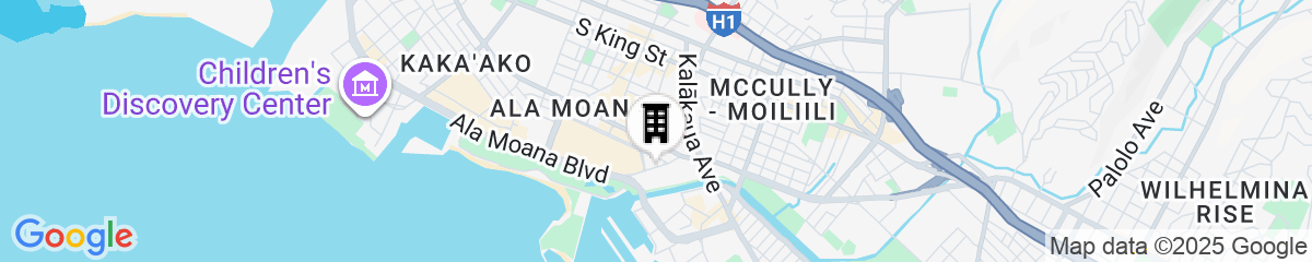 Map for Ala Moana Hotel by Mantra