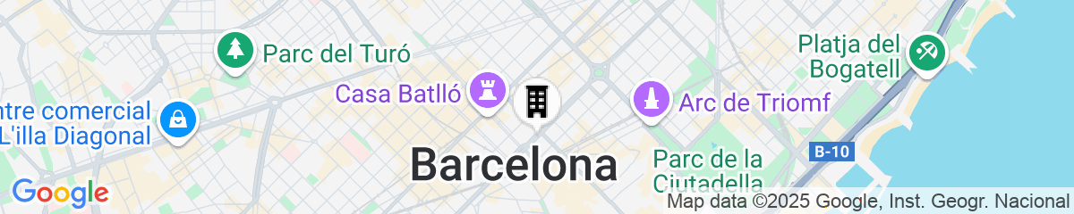 Map for Catalonia Passeig de Gràcia