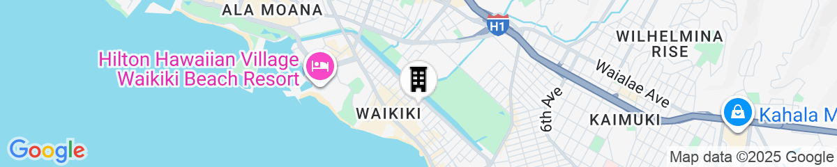 Map for White Sands Hotel