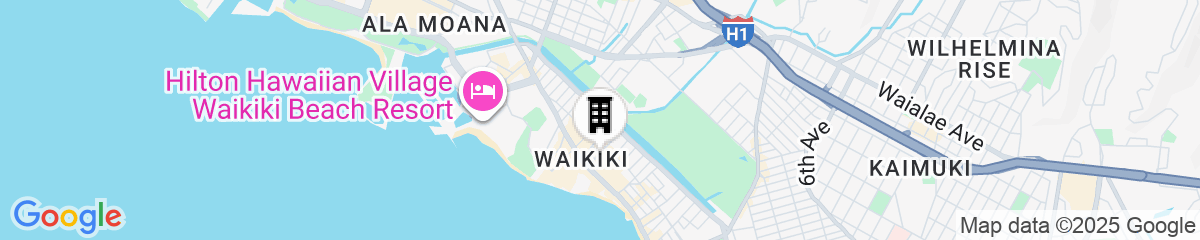 Map for Shoreline Hotel Waikiki