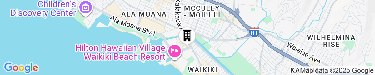 Map for DoubleTree by Hilton Hotel Alana - Waikiki Beach