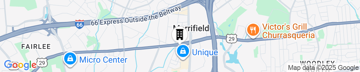 Map for Archer Hotel Falls Church