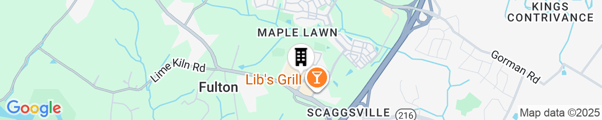 Map for Residence Inn Fulton at Maple Lawn