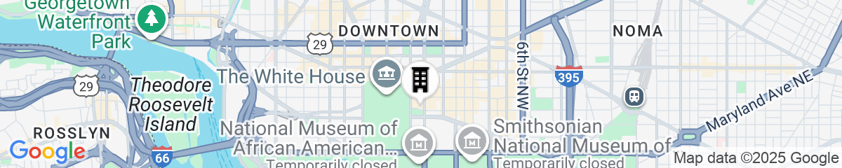 Map for Willard InterContinental Washington by IHG