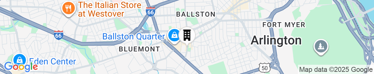 Map for Residence Inn Arlington Ballston