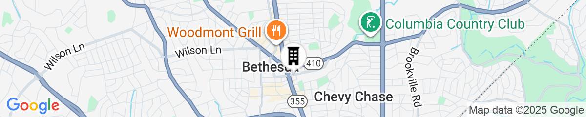 Map for AC Hotel by Marriott Bethesda Downtown