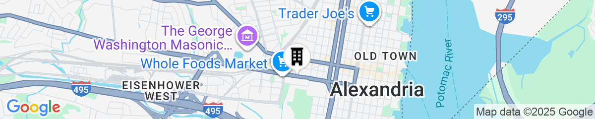 Map for Residence Inn Alexandria Old Town/Duke Street by Marriott