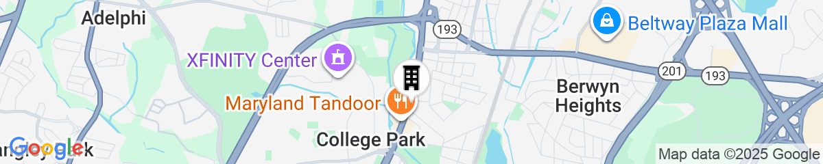Map for Cambria Hotel College Park