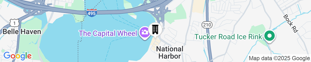 Map for Hyatt Place National Harbor