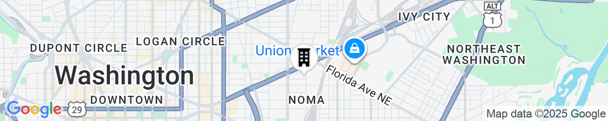 Map for citizenM Washington DC NoMa