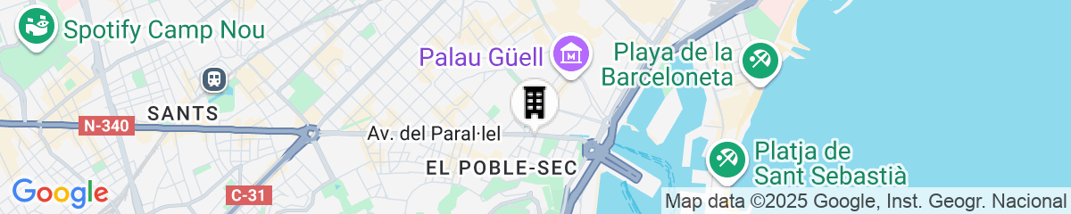 Map for INNSiDE by Melia Barcelona Apolo