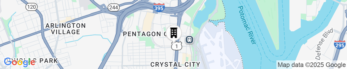 Map for Crystal Gateway Marriott