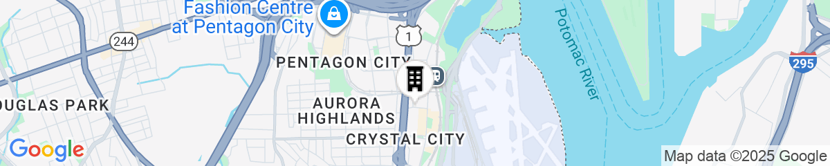 Map for AC Hotel by Marriott Arlington National Landing