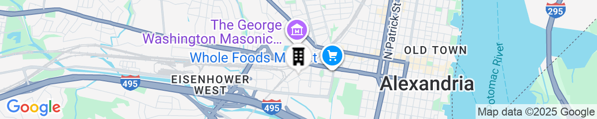 Map for The Westin Alexandria Old Town