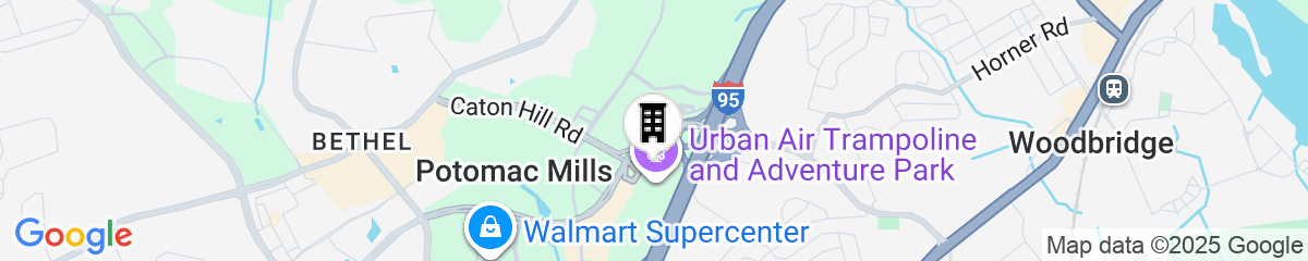 Map for Residence Inn Potomac Mills