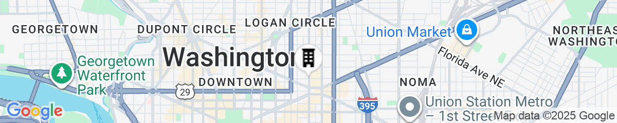 Map for Courtyard by Marriott Washington Downtown/Convention Center