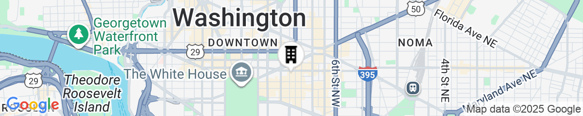 Map for Washington Marriott at Metro Center