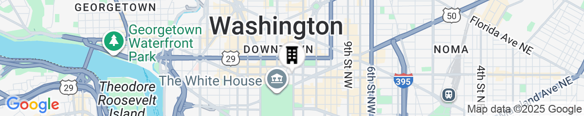 Map for Sofitel Washington DC Lafayette Square