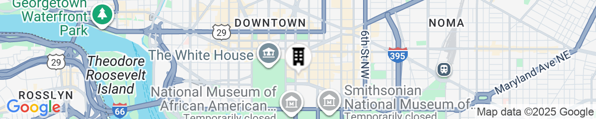 Map for JW Marriott Washington DC