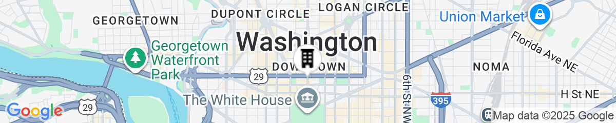 Map for The St. Regis Washington, D.C.