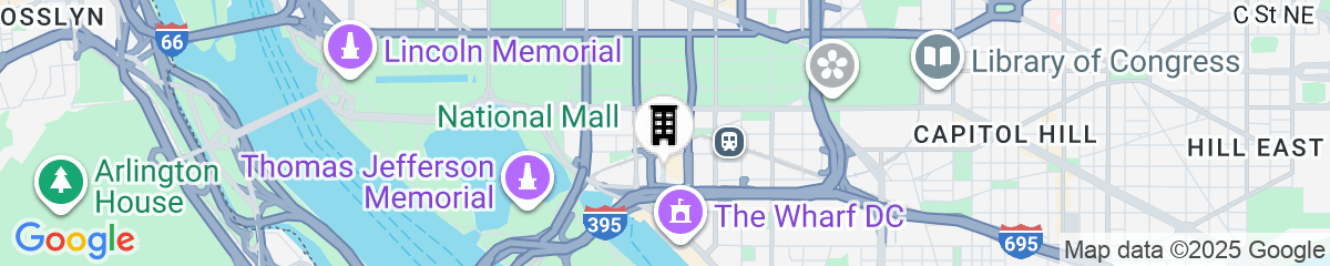 Map for Hilton Washington DC National Mall The Wharf