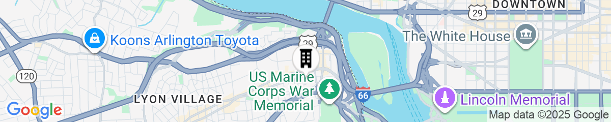 Map for Residence Inn by Marriott Arlington at Rosslyn
