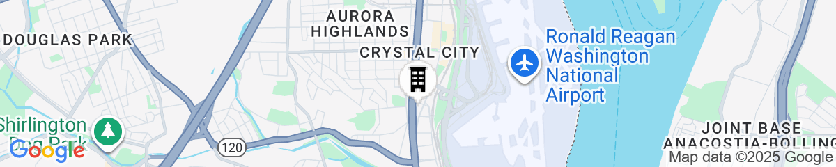 Map for Courtyard by Marriott Arlington Crystal City/Reagan National