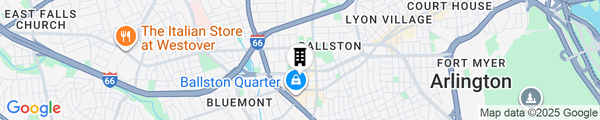 Map for Hilton Arlington