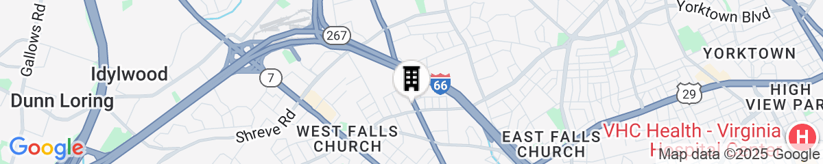 Map for Home2 Suites By Hilton Falls Church