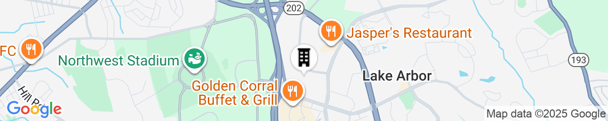 Map for Residence Inn Largo Medical Center Drive