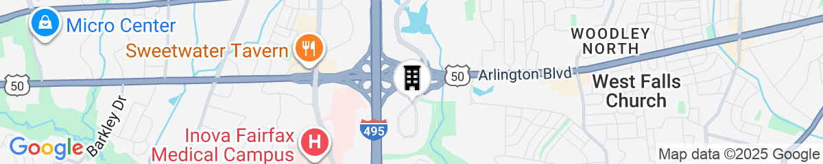 Map for Falls Church Marriott Fairview Park