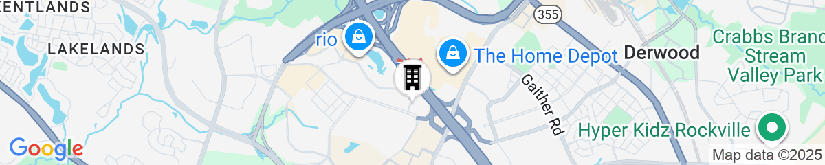 Map for Springhill Suites Gaithersburg