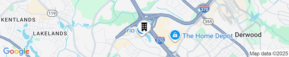 Map for Courtyard by Marriott Gaithersburg Washingtonian Center