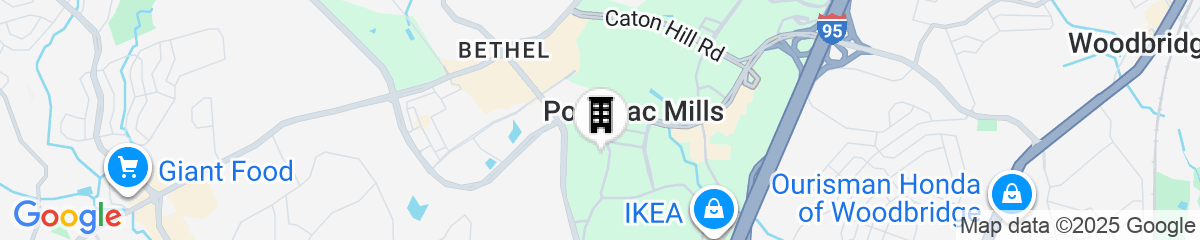 Map for TownePlace Suites by Marriott Potomac Mills Woodbridge