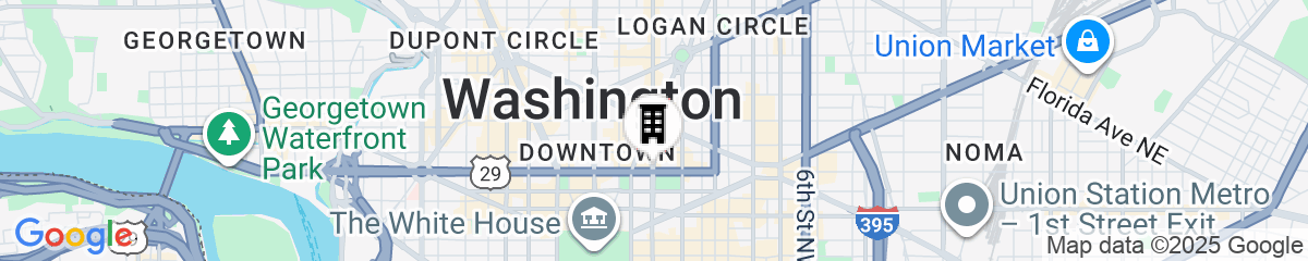 Map for Hamilton Hotel Washington DC