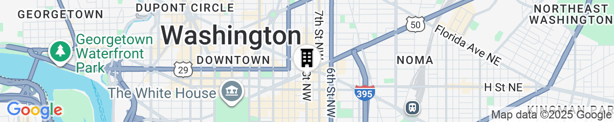 Map for The Westin DC Downtown