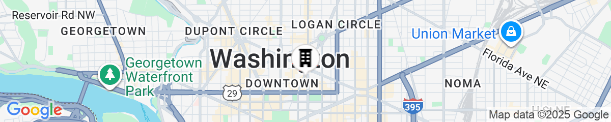 Map for Residence Inn by Marriott Washington, DC Downtown