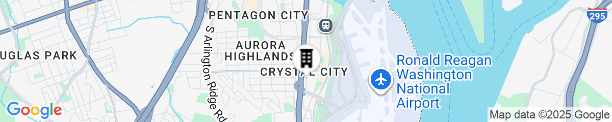 Map for Hilton Arlington National Landing