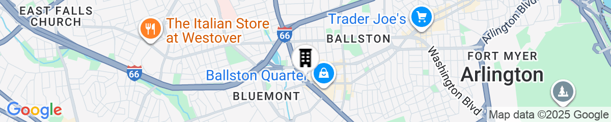 Map for The Westin Arlington