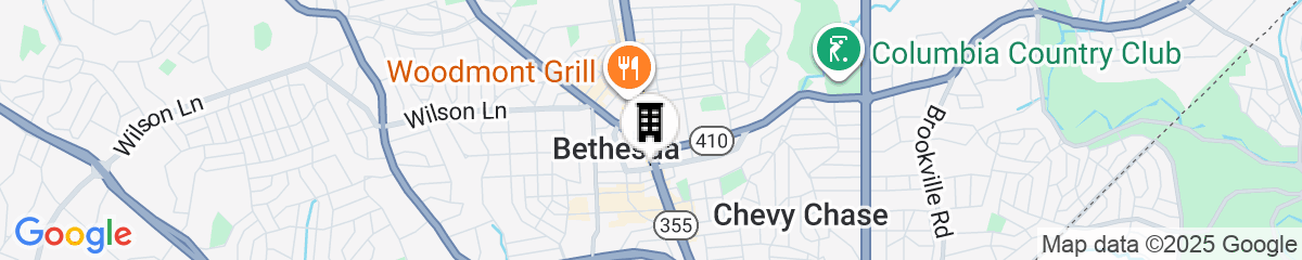 Map for Hyatt Regency Bethesda