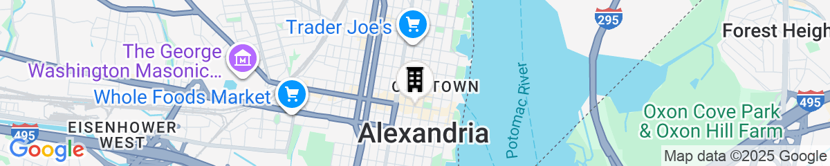 Map for The Alexandrian Old Town Alexandria, Autograph Collection