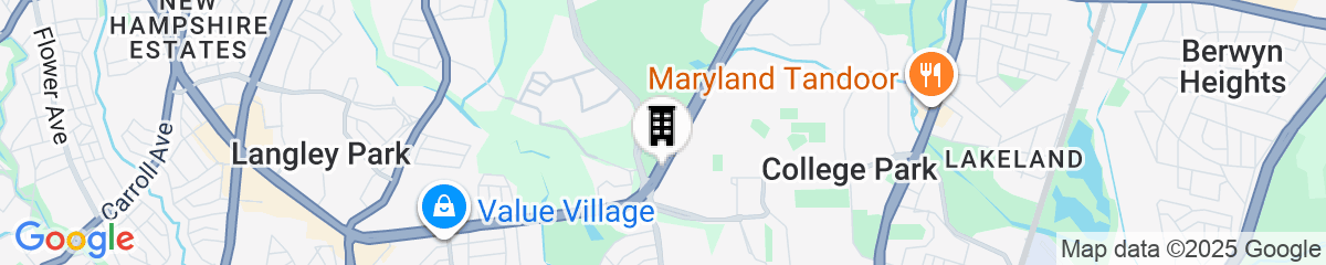 Map for College Park Marriott Hotel & Conference Center