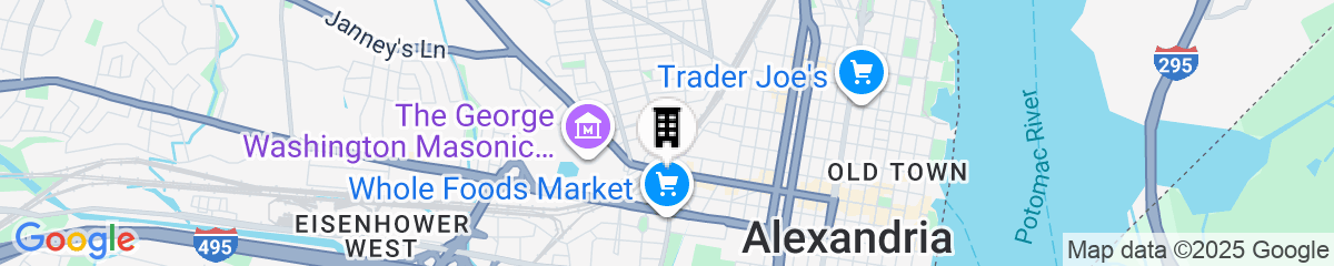 Map for Hilton Alexandria Old Town