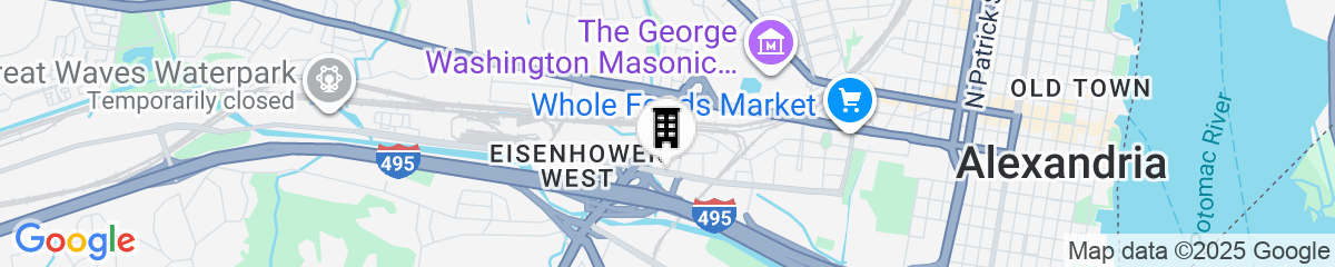 Map for Courtyard by Marriott Alexandria Old Town/Southwest