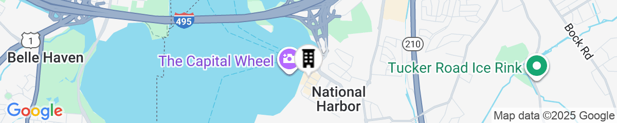 Map for AC Hotel by Marriott National Harbor Washington, D.C. Area