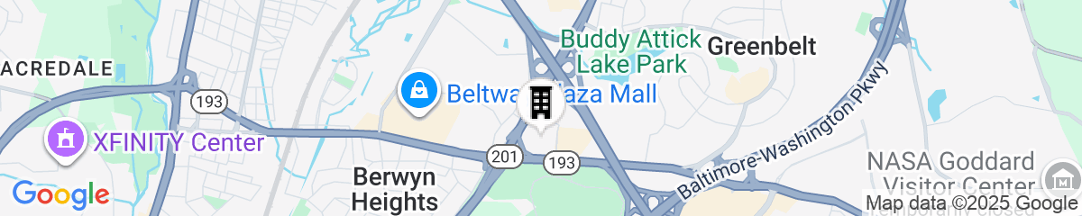Map for Residence Inn - Greenbelt by Marriott
