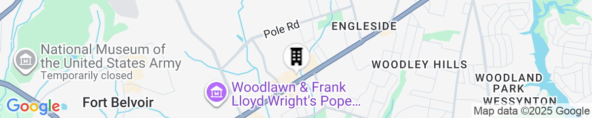 Map for TownePlace Suites by Marriott Alexandria Fort Belvoir