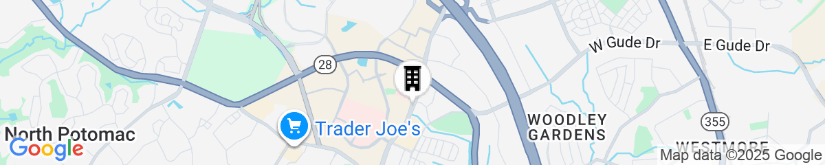 Map for Hilton Garden Inn Rockville-Gaithersburg