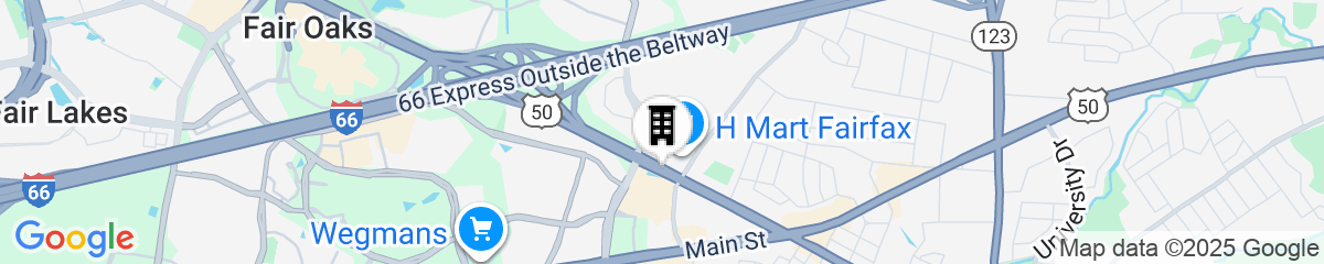 Map for Courtyard Fairfax Fair Oaks